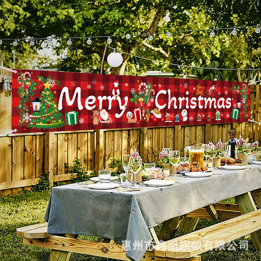 Outdoor Christmas banner