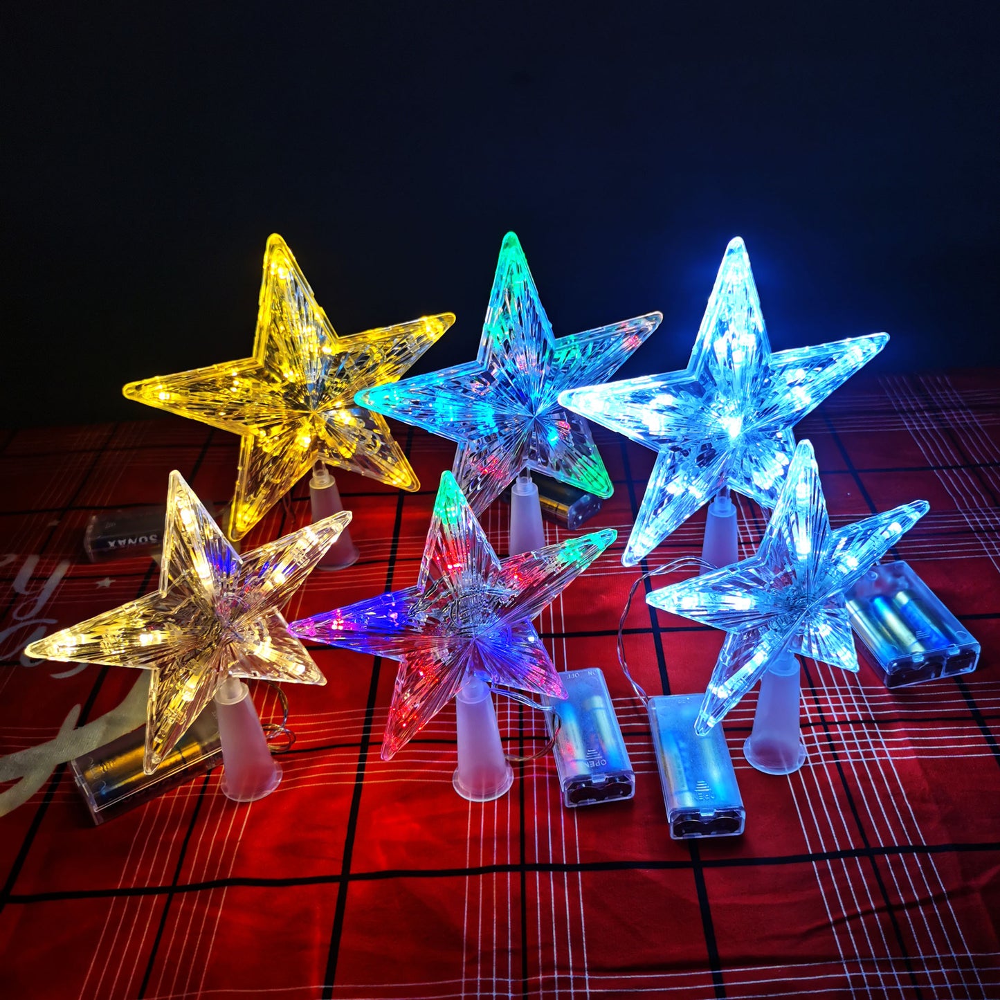 LED Tree Top Star-Battery case
