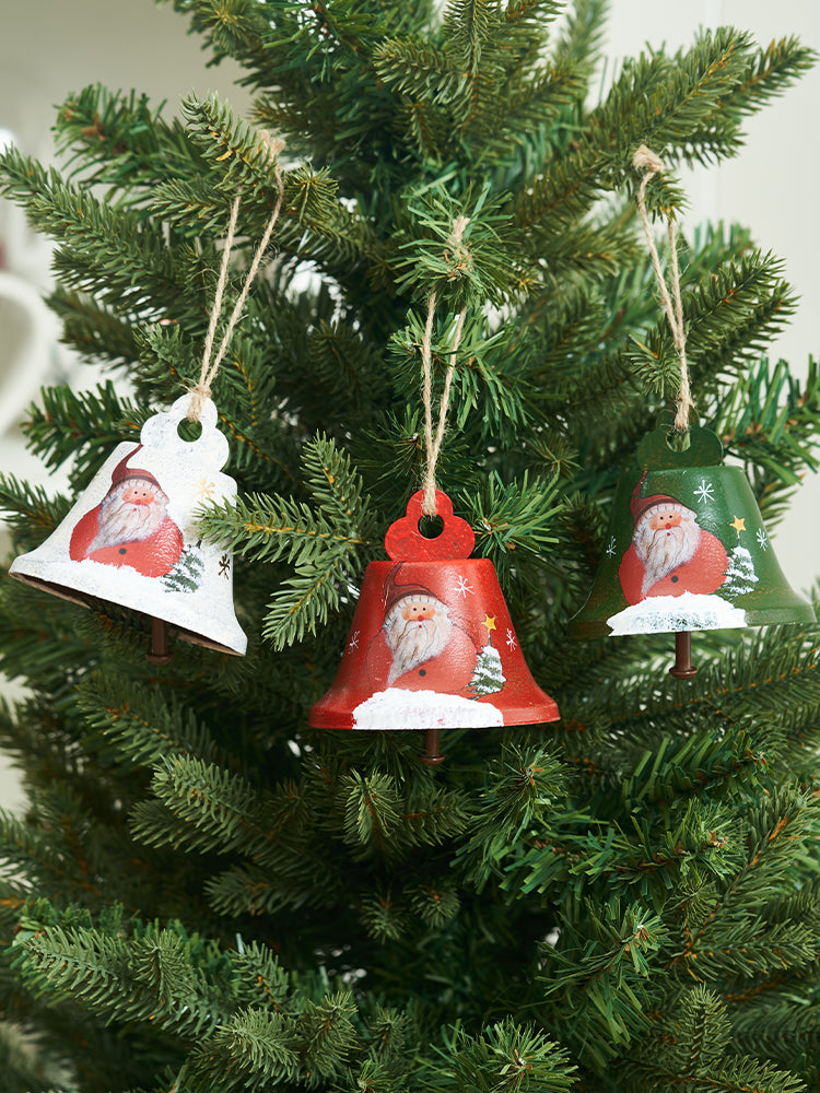 Christmas tree iron bell pendant